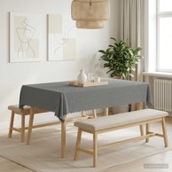 Tkanina za stol pravokutna 110 x 140 cm, svjetlosiva