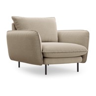 COSMOPOLITAN DESIGN Bež fotelja Vienna, 95x92x95 cm