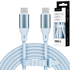 SLOMART Kabel USB-C na USB-C, 100 W, 1 m, silikonski, plavi