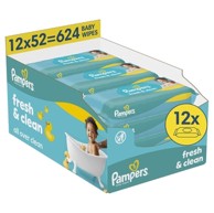 PAMPERS Vlažne maramice, Fresh Clean, 12 pakiranja, 624 kom