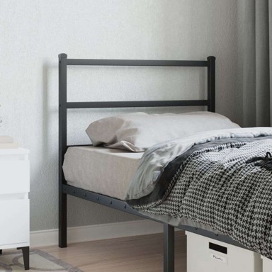 Metalno uzglavlje za krevet, 90 cm, crna