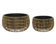 Pletena tegla Kate 48 x 48 x 24 cm, svijetlo smeđa 