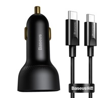 BASEUS Auto punjač Superme, USB, USB-C, 100W