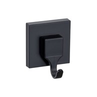  WENKO Crne plastične samoljepljive kuke u setu 2 kom Quadro