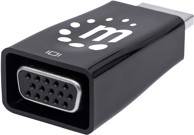 MANHATTAN Adapter 151542, HDMI na VGA + 3,5 mm, crni