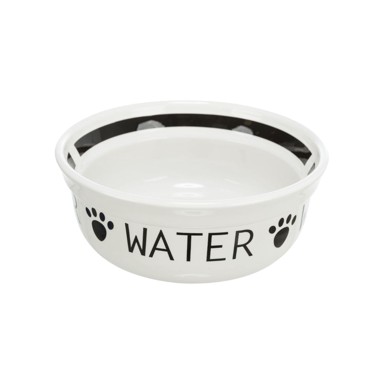 TRIXIE Posuda KERAMIČKA WATER, bijelo-crna 0,25 l
