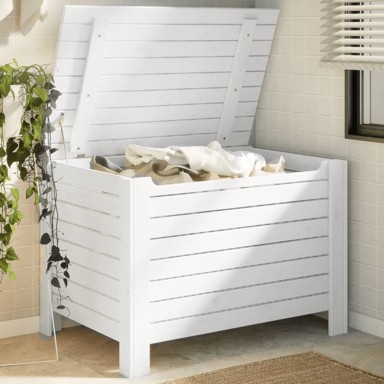Kutija za pohranu s poklopcem RANA bijela 100x49x54 cm borovina