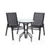 GARDENLINE Set vrtnog stola i stolica, crna