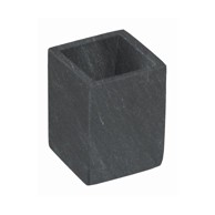 KAVE HOME Tamno siva mramorna čaša za četkice za zube Aixa