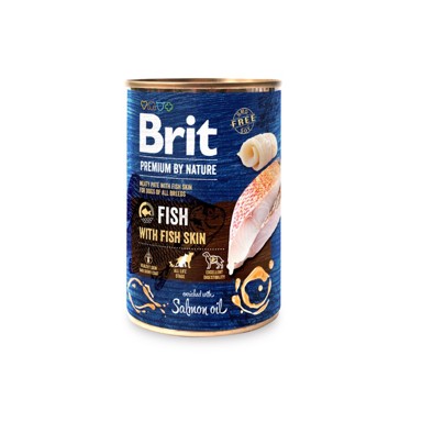 BRIT Premium by Nature riba s ribljom kožom, konzerva 400 g