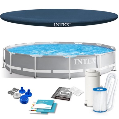 INTEX Montažni bazen 366 x 76 cm, set 4-u-1, 26712