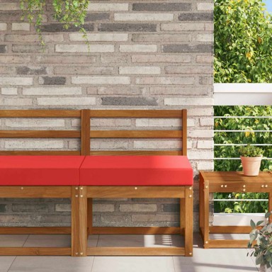 Jastuk za vanjsku sofu, 60 x 60 x 8 cm, poliester, crveni