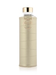 EQUA Staklena boca Mismatch Golden 750 ml, navlaka od umjetne kože, BPA free