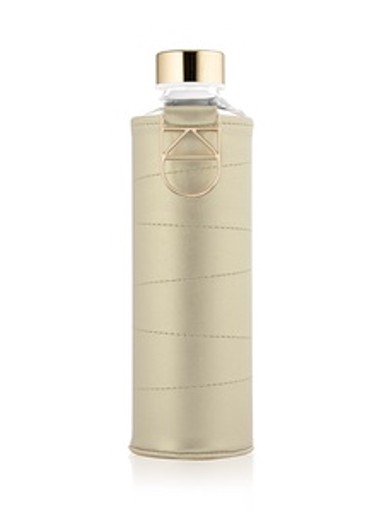 EQUA Staklena boca Mismatch Golden 750 ml, navlaka od umjetne kože, BPA free