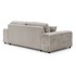ROPEZ Svijetlo siva sofa od samta 213 cm Justin, 213x108x79 cm