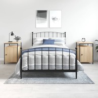 Noćni ormarići 2 kom boja hrasta 40x42x60 cm konstruirano drvo