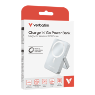VERBATIM Powerbank Charge 'n' Go Magnetic Wireless 10000 mAh, plavi