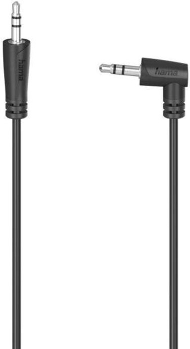 HAMA Audio kabel 3,5 mm kutni jack – 3,5 mm jack, 1,5 m, crni