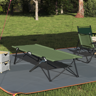 Sklopivi kamperski krevet, savijanje, 206 x 76 x 74 cm, žuta