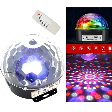 Projektor s disko kuglom KP39252, crno-prozirni