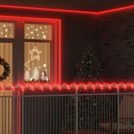 Svjetlosno uže 2400 LED 100 m PVC, crvena