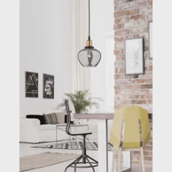 NOVA LUCE Visilica Cedro E27, IP20 NL8436403, smoky i bronze i crna