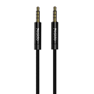 YESIDO Audio kabel YAU16, priključak 3,5 mm na priključak 3,5 mm, 3 m, crni