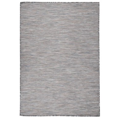 Vanjski tepih ravnog tkanja 160 x 230 cm smeđe-crni