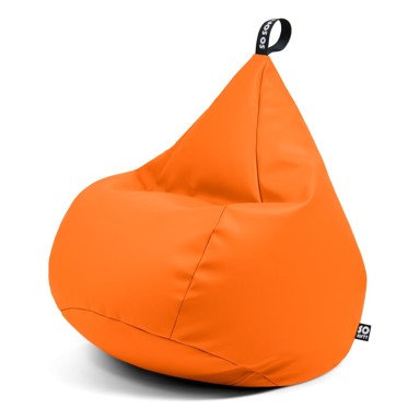 SO SOFT? Narančasta vreća za sjedenje od imitacije kože Drop XL