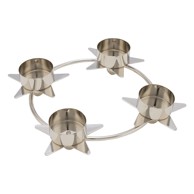 EGO DEKOR Srebrni metalni božićni svijećnjak