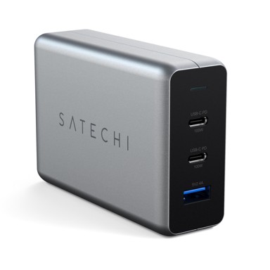 SATECHI Kompaktni GAN punjač USB-C, 100W, 1xUSB-C, PD, 2xUSB-C PD,1xUSB-C PD,1xUSB-A,2x USB-C PD