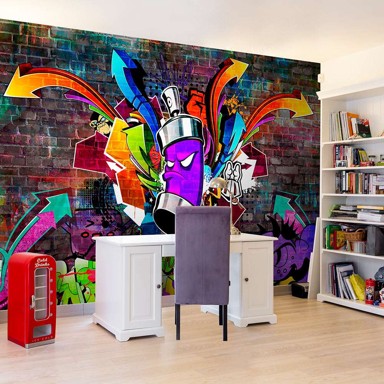 Foto tapeta Graffiti Colourful attack 400x280