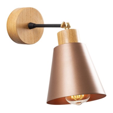 OPVIQ LIGHTS Zidna lampa u bakrenoj boji/u prirodnoj boji ø 14 cm Manavgat