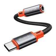 MCDODO Adapter USB-C na AUX 3.5mm CA-7561, DAC, 11 cm, crni
