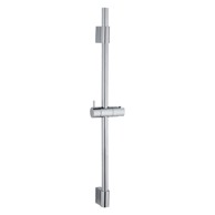 WENKO Zidna tuš šipka od nehrđajućeg čelika u sjajnoj srebrnoj boji 70 cm Classic