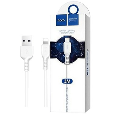HOCO USB kabel X20 Flash, USB-A na Lightning, 3 m, bijeli
