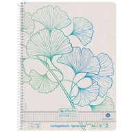 HERLITZ Blok kolegij, Greenline Ginkgo, A4, karo, 70 listova