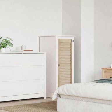 Ormarna vrata, 110 x 39,5 x 2,1 cm, masivna borovina, smeđa