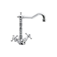 SAPHO Stojeća slavina za umivaonik Antea, sjajno srebrna