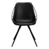 DAN-FORM DENMARK Crna blagovaonska stolica s imitacijom kože Sway