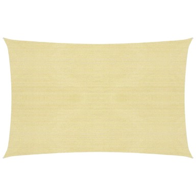 Jedro za zaštitu od sunca 160 g/m² bež 2,5 x 4 m HDPE