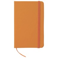 Notes A6, crte, 96 listova, šamoa, s gumicom, narančasti