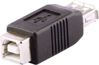 LINDY USB-A na USB-B adapter 71228, crni