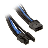 SILVERSTONE Kabel SST-PP07-PCIBA, PCIe, 250 mm, plavo/crna