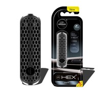 AROMA CAR Osvježivač zraka za auto FANCY SHAPES POLYMER HEX Black