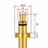 ROSFIX Adapter za Nilfisk, Huter, Anlu i Kolner, vanjski navoj M22, metalni navoj M22