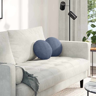 Jastučići za sjedenje 2 kom Ø30 cm od kordura tekstila, plavi