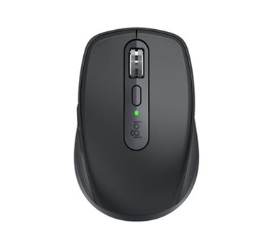 LOGITECH Miš MX Anywhere 3S, graphite, laserski, bežični, BT, Unifying receiver, USB
