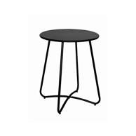 Metalni stol Molly 40x50 cm crni