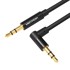 VENTION Audio AUX kabel, BAKBF-T, 3.5mm na 90° 3.5mm, 1m, crni